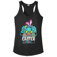 Video Game Easter Bunny Gaming Controller Gamer Ladies PosiCharge Competitor Racerback Tank