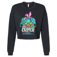 Video Game Easter Bunny Gaming Controller Gamer Cropped Pullover Crew