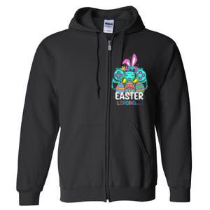 Video Game Easter Bunny Gaming Controller Gamer Full Zip Hoodie