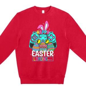 Video Game Easter Bunny Gaming Controller Gamer Premium Crewneck Sweatshirt