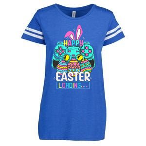 Video Game Easter Bunny Gaming Controller Gamer Enza Ladies Jersey Football T-Shirt