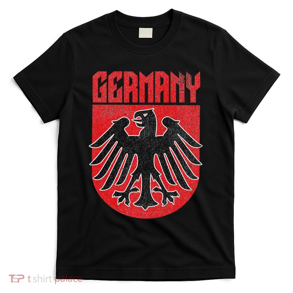 Vintage German Eagle Deutschland Red Stocking Stuffer T-Shirt