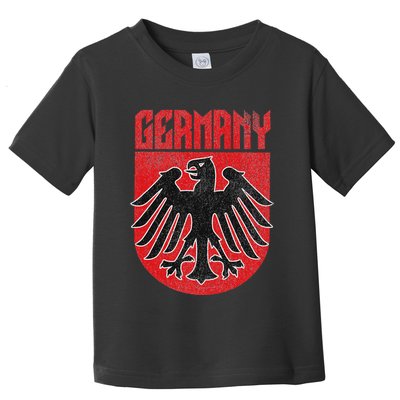 Vintage German Eagle Deutschland Red Stocking Stuffer Toddler T-Shirt