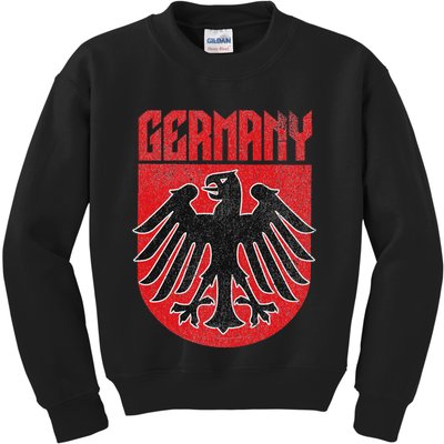 Vintage German Eagle Deutschland Red Stocking Stuffer Kids Sweatshirt