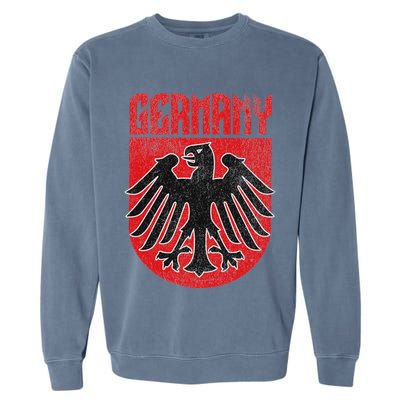 Vintage German Eagle Deutschland Red Stocking Stuffer Garment-Dyed Sweatshirt