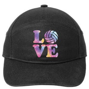 Volleyball Gift For Teen Girls Women Love Volleyball Gift 7-Panel Snapback Hat