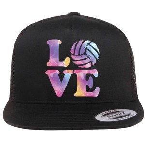 Volleyball Gift For Teen Girls Women Love Volleyball Gift Flat Bill Trucker Hat