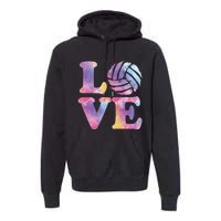 Volleyball Gift For Teen Girls Women Love Volleyball Gift Premium Hoodie