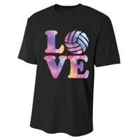 Volleyball Gift For Teen Girls Women Love Volleyball Gift Performance Sprint T-Shirt