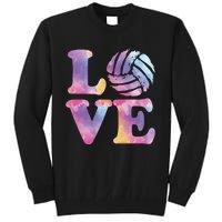 Volleyball Gift For Teen Girls Women Love Volleyball Gift Tall Sweatshirt