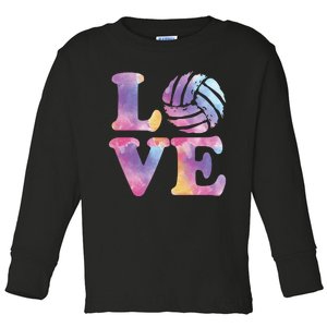 Volleyball Gift For Teen Girls Women Love Volleyball Gift Toddler Long Sleeve Shirt