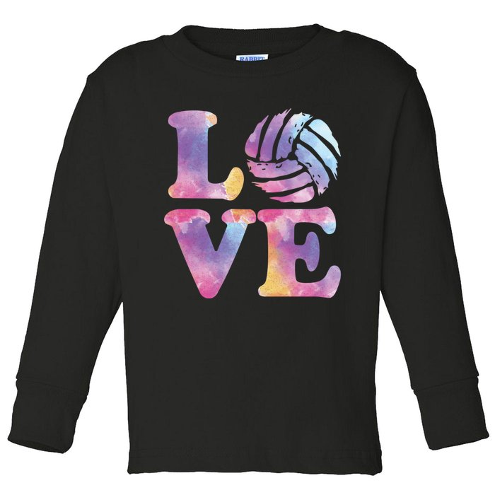 Volleyball Gift For Teen Girls Women Love Volleyball Gift Toddler Long Sleeve Shirt