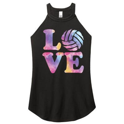 Volleyball Gift For Teen Girls Women Love Volleyball Gift Women’s Perfect Tri Rocker Tank