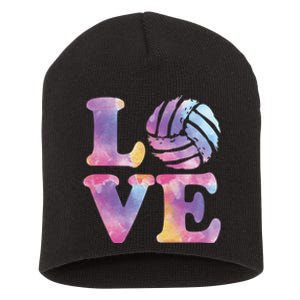 Volleyball Gift For Teen Girls Women Love Volleyball Gift Short Acrylic Beanie