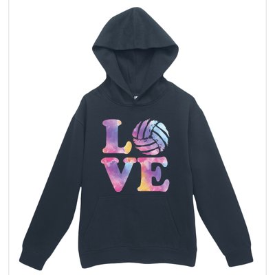 Volleyball Gift For Teen Girls Women Love Volleyball Gift Urban Pullover Hoodie