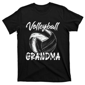 Volleyball Grandma For  Family Matching Players Team T-Shirt