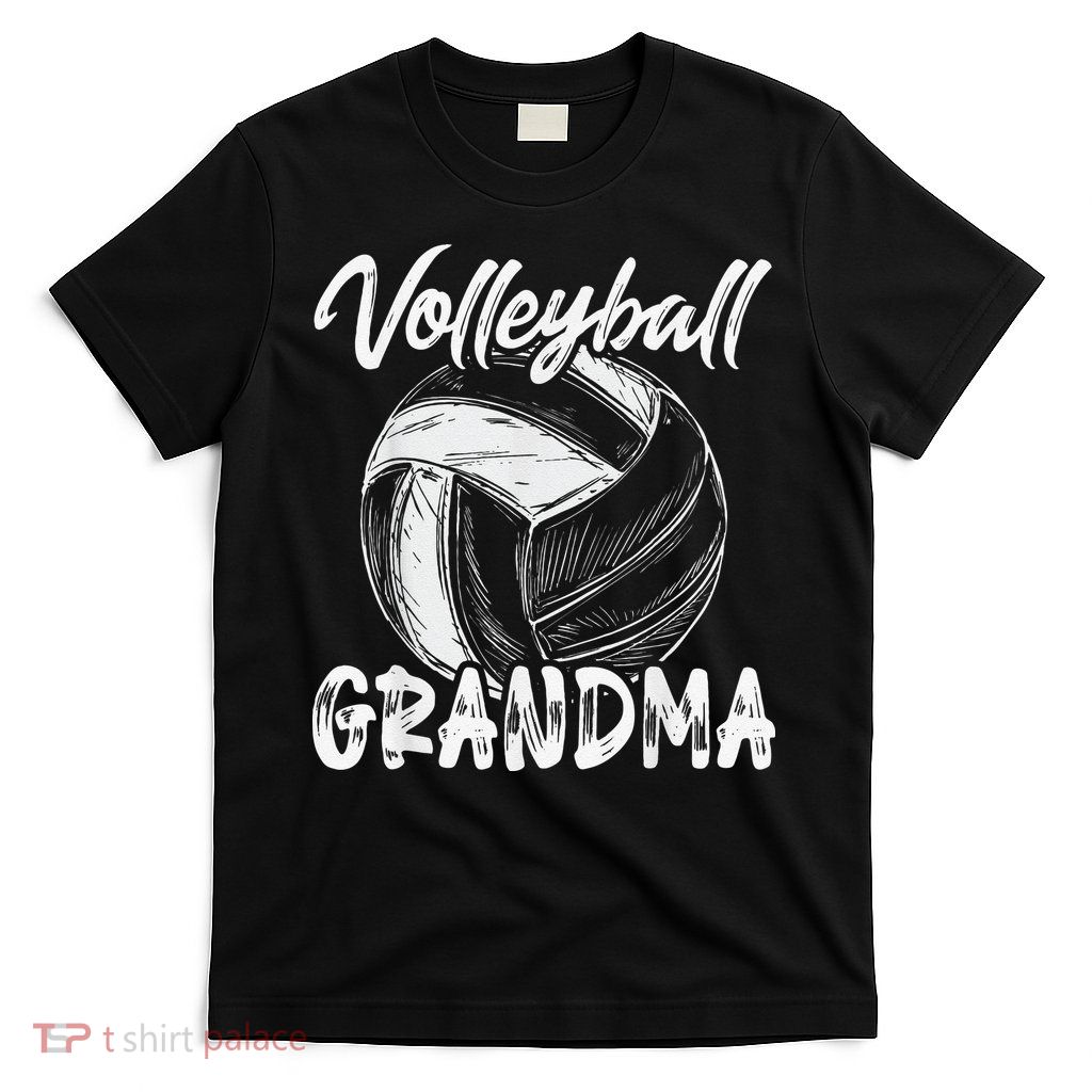 Volleyball Grandma For  Family Matching Players Team T-Shirt