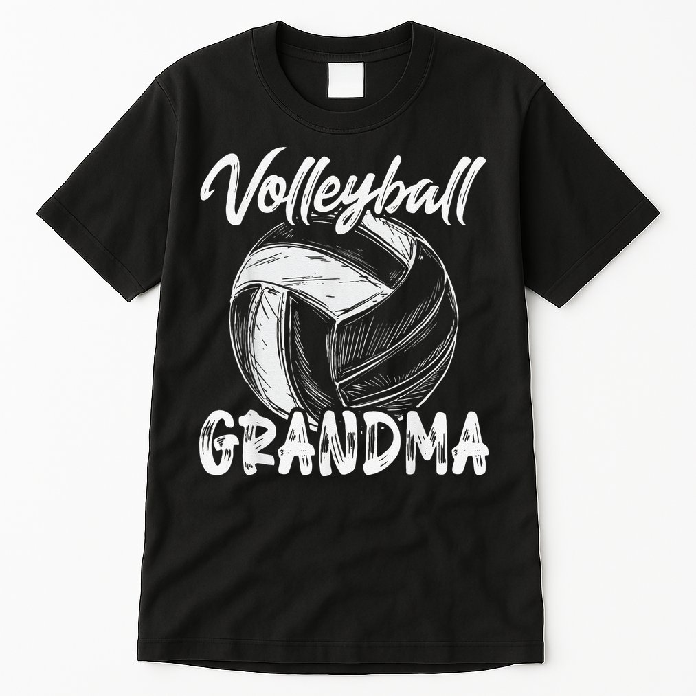 Volleyball Grandma For  Family Matching Players Team Tall T-Shirt