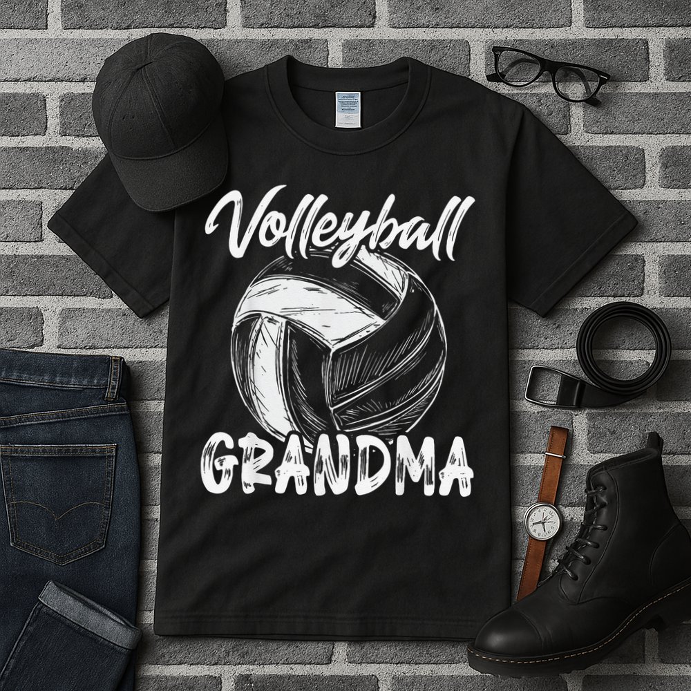 Volleyball Grandma For  Family Matching Players Team Tall T-Shirt