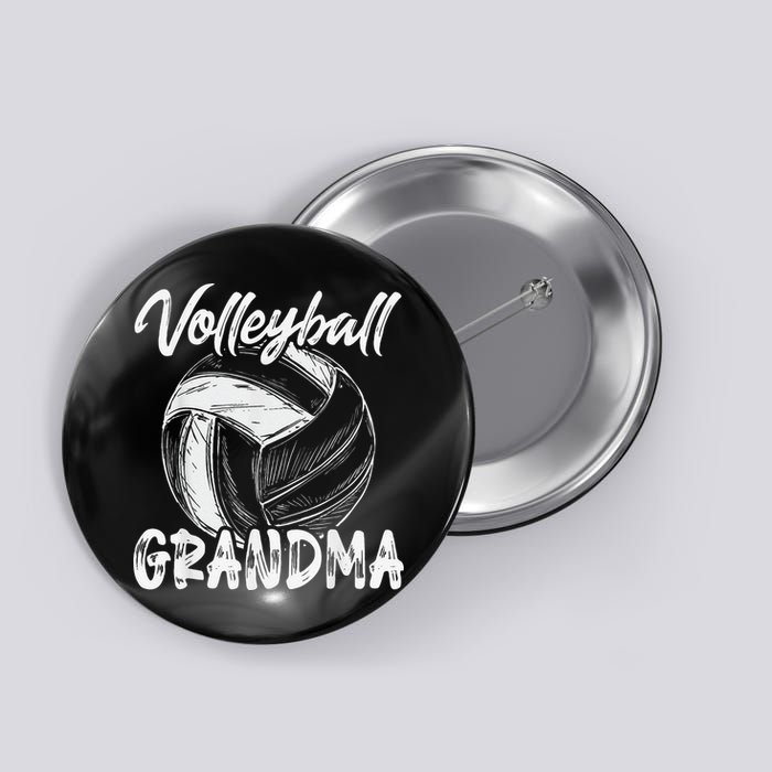Volleyball Grandma For  Family Matching Players Team Button