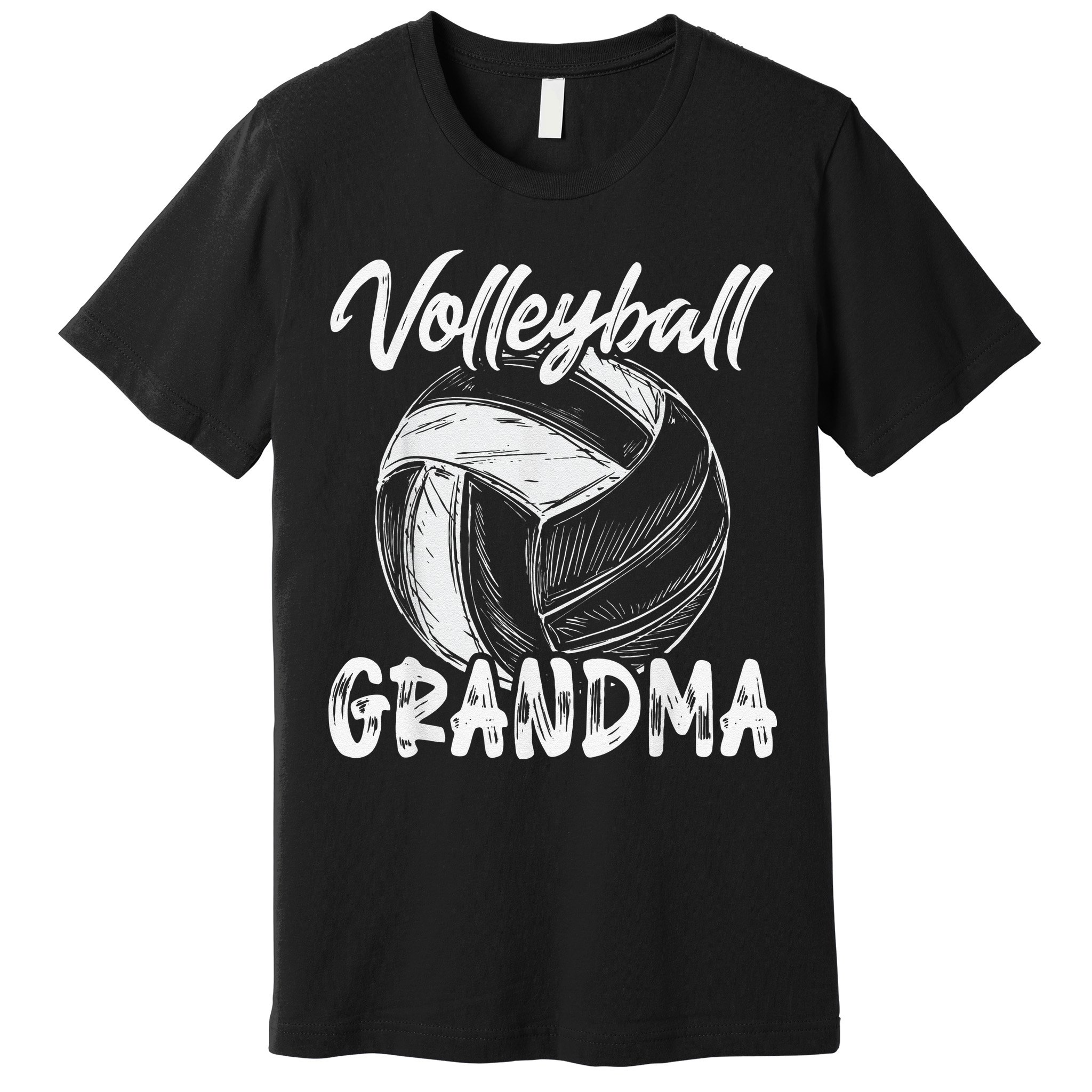 Volleyball Grandma For  Family Matching Players Team Premium T-Shirt