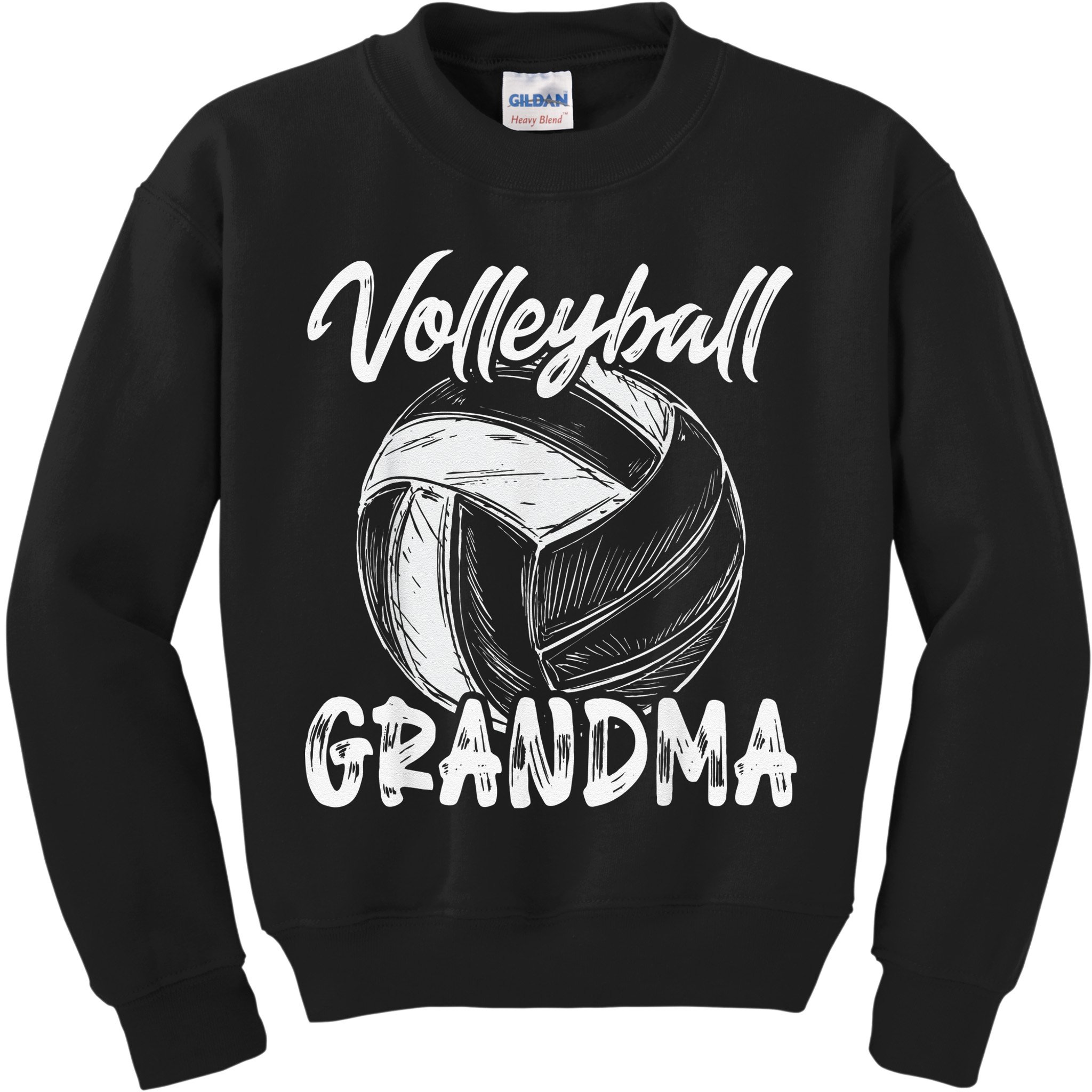 Volleyball Grandma For  Family Matching Players Team Kids Sweatshirt