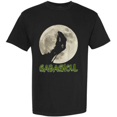 Vintage Gabaghoul Funny Hand Moon Halloween Garment-Dyed Heavyweight T-Shirt