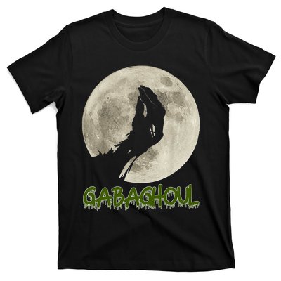 Vintage Gabaghoul Funny Hand Moon Halloween T-Shirt