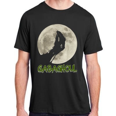 Vintage Gabaghoul Funny Hand Moon Halloween Adult ChromaSoft Performance T-Shirt