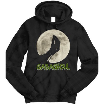 Vintage Gabaghoul Funny Hand Moon Halloween Tie Dye Hoodie