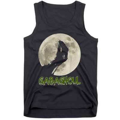 Vintage Gabaghoul Funny Hand Moon Halloween Tank Top