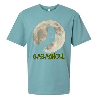 Vintage Gabaghoul Funny Hand Moon Halloween Sueded Cloud Jersey T-Shirt