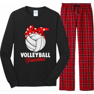 Volleyball Grandma For  Family Matching Players Team Long Sleeve Pajama Set