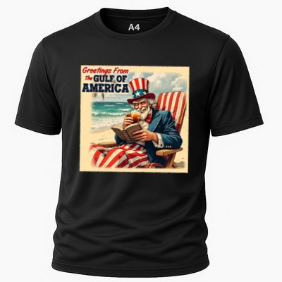Vintage Greetings From The Gulf Of America Uncle Sam Performance Shirt