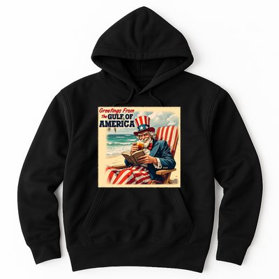 Vintage Greetings From The Gulf Of America Uncle Sam Hoodie
