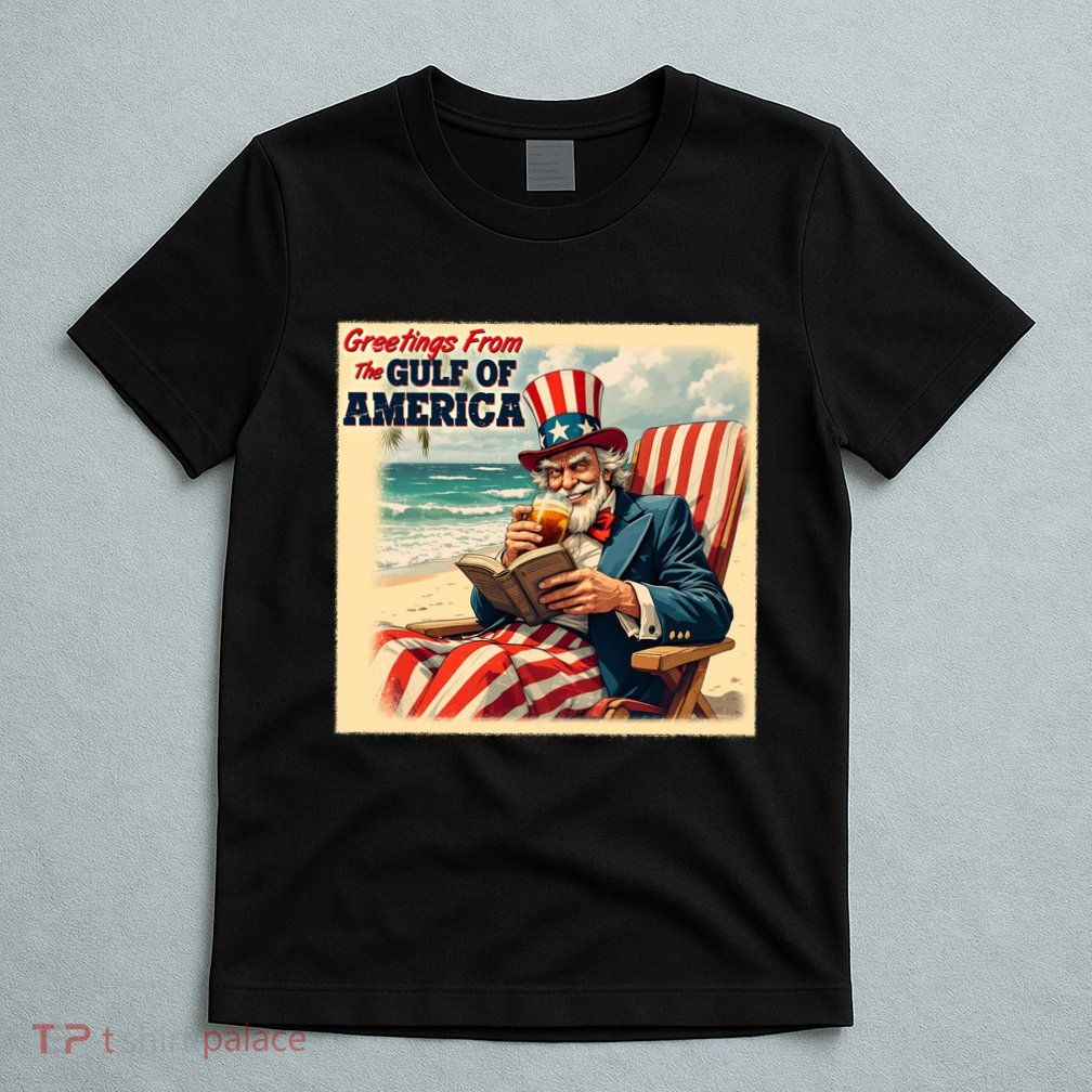 Vintage Greetings From The Gulf Of America Uncle Sam T-Shirt