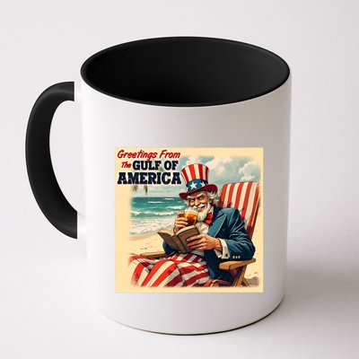 Vintage Greetings From The Gulf Of America Uncle Sam Mug
