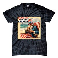 Vintage Greetings From The Gulf Of America Uncle Sam Tie-Dye T-Shirt