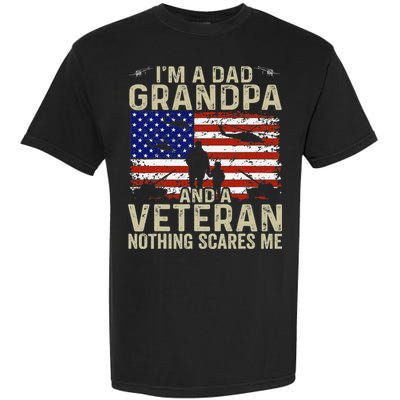 Veteran Grandpa For Grandpa Veteran Fathers Day Garment-Dyed Heavyweight T-Shirt