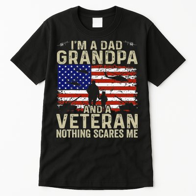 Veteran Grandpa For Grandpa Veteran Fathers Day Tall T-Shirt