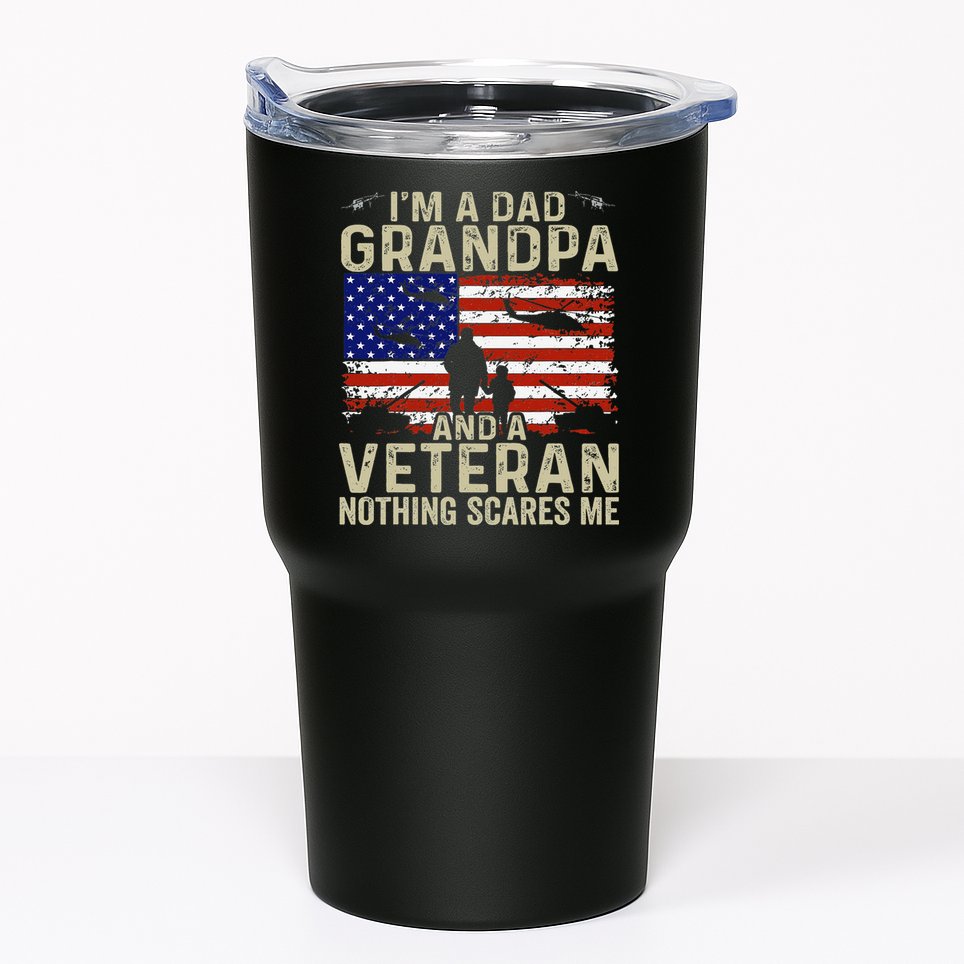 Veteran Grandpa For Grandpa Veteran Fathers Day Tumbler
