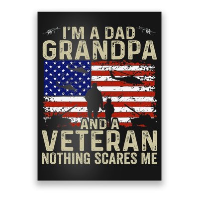 Veteran Grandpa For Grandpa Veteran Fathers Day Poster