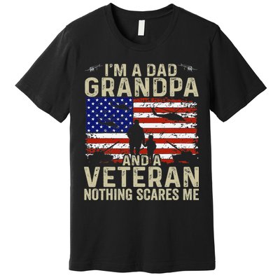 Veteran Grandpa For Grandpa Veteran Fathers Day Premium T-Shirt