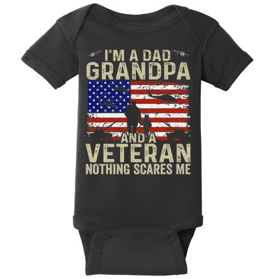 Veteran Grandpa For Grandpa Veteran Fathers Day Baby Bodysuit