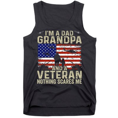 Veteran Grandpa For Grandpa Veteran Fathers Day Tank Top