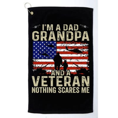 Veteran Grandpa For Grandpa Veteran Fathers Day Golf Towel