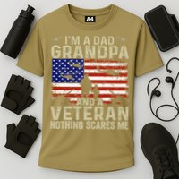 Veteran Grandpa For Grandpa Veteran Fathers Day Cooling Performance Crew T-Shirt
