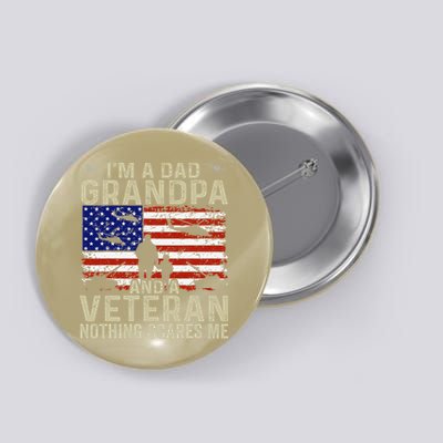 Veteran Grandpa For Grandpa Veteran Fathers Day Button