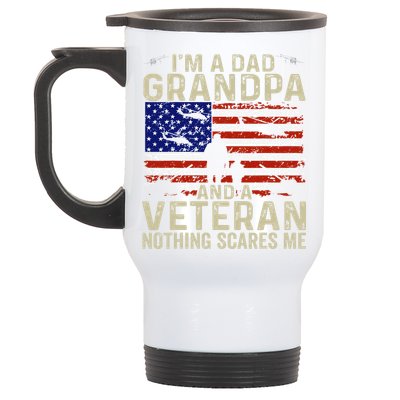 Veteran Grandpa For Grandpa Veteran Fathers Day Stainless Steel Travel Mug