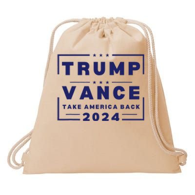 Vintage Groovy Flower Trump Trump Trump 2024 Drawstring Bag